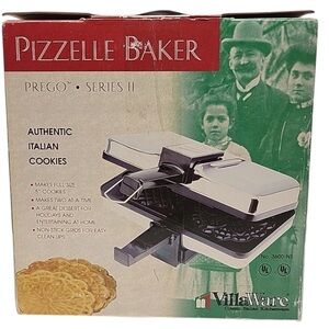 VillaWare Prego Series II Pizzelle Baker Maker Italian Cookies NIB